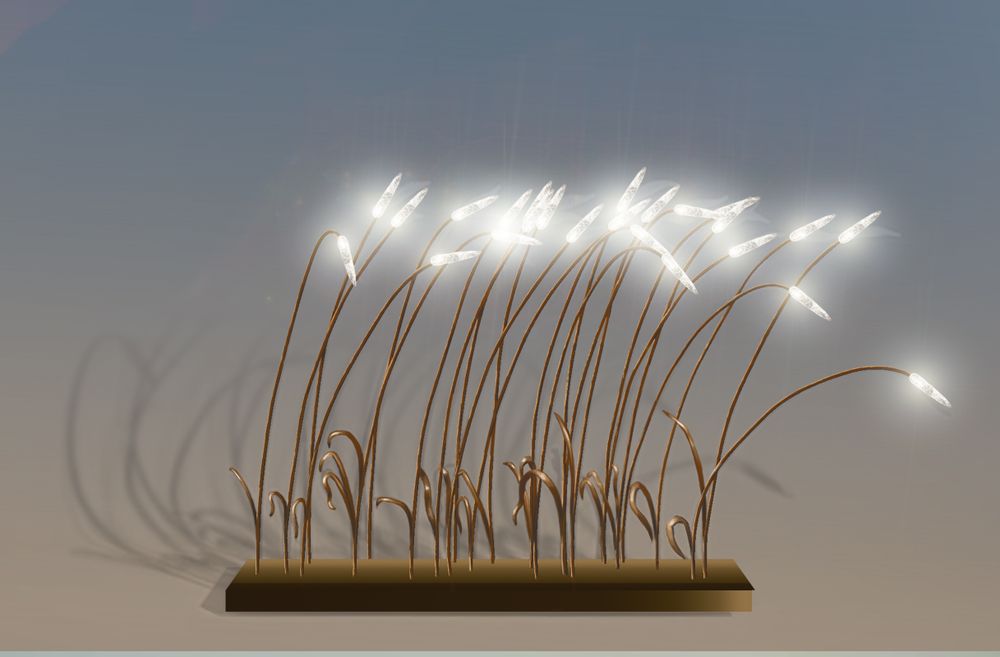 Lampes à poser - lampe à poser WIND - ADN CRÉATION LUMINAIRES D'EXCEPTION