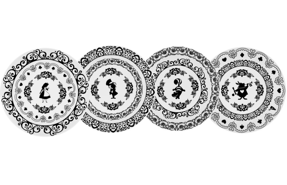 Assiettes au quotidien - COFFRET 4 ASSIETTES PLATES ALICE - LEBLON DELIENNE