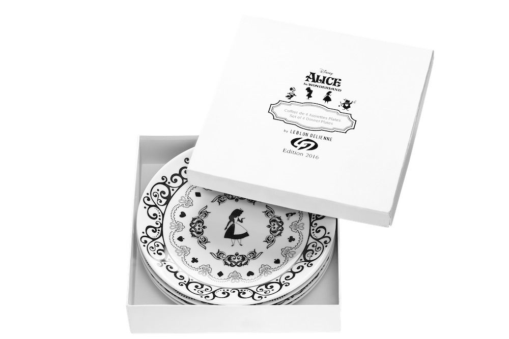 Assiettes au quotidien - COFFRET 4 ASSIETTES PLATES ALICE - LEBLON DELIENNE
