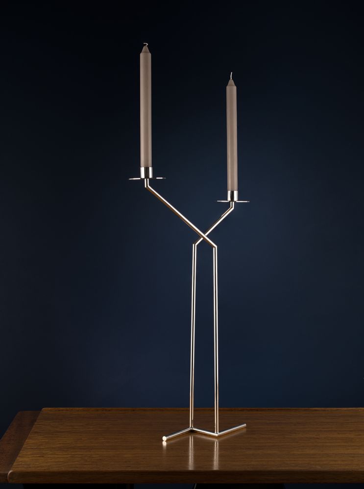 Goldsmithing - silver candlestick - SHONA MARSH LTD