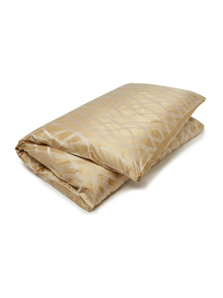 Linge de lit - Parure de lit soie coton Rubans Gold - GINGERLILY LTD