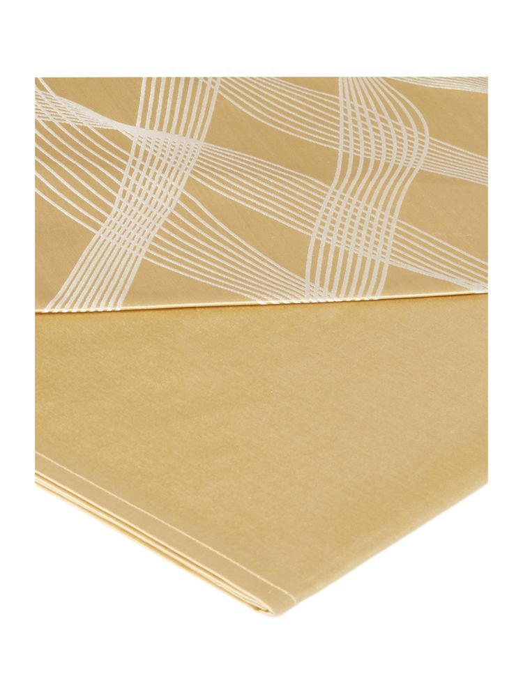 Linge de lit - Parure de lit soie coton Rubans Gold - GINGERLILY LTD