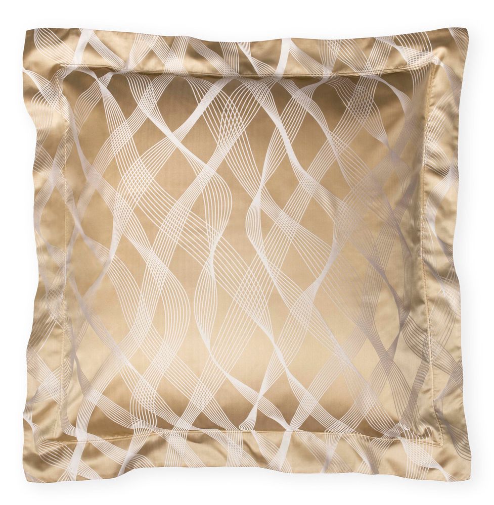 Linge de lit - Parure de lit soie coton Rubans Gold - GINGERLILY LTD