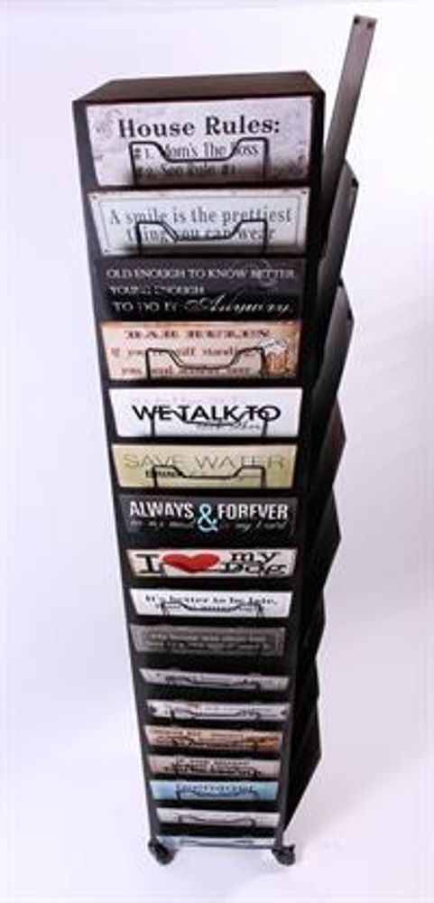 Autres décorations murales - Metal Signs display - shop floor display - LAFINESSE