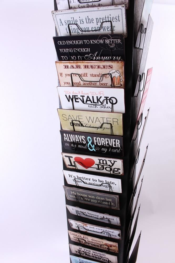 Autres décorations murales - Metal Signs display - shop floor display - LAFINESSE