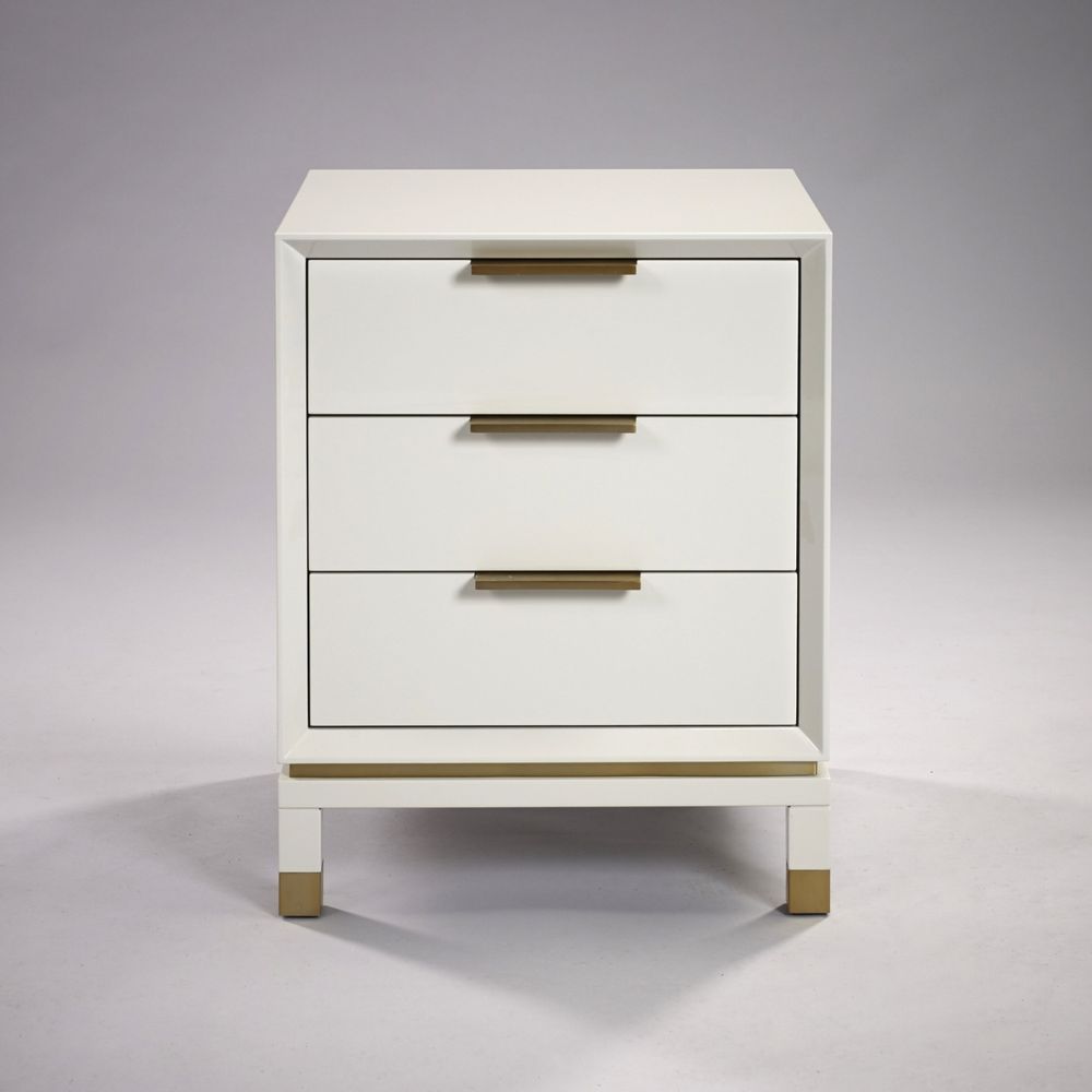 Night tables - Baxter bedside in French Grey - ROBERT LANGFORD