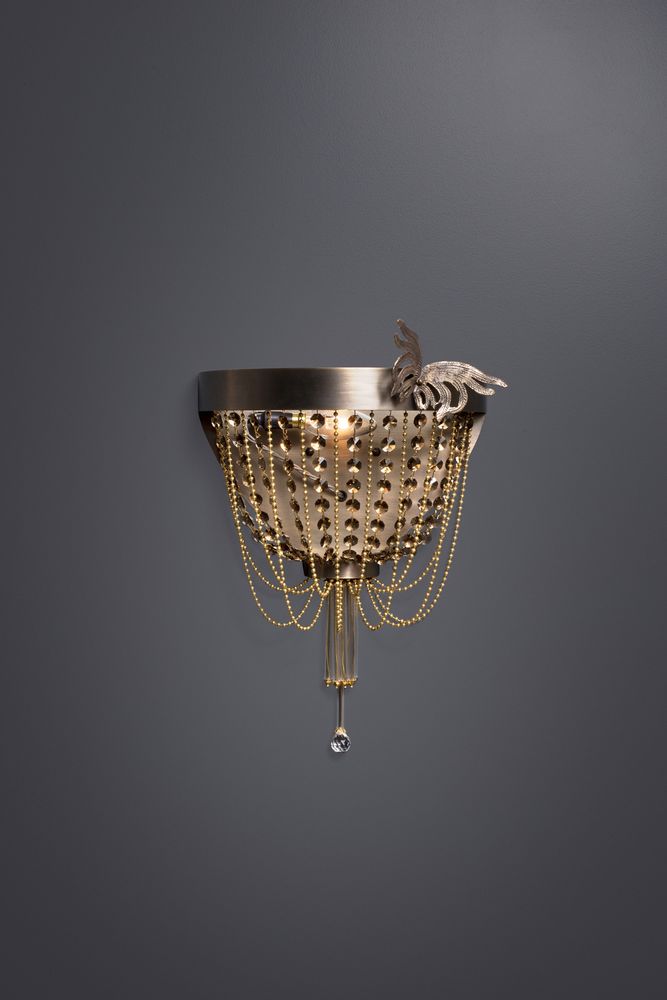 Other wall decoration - Bird of Paradise Wall chandelier - EMERALD FAERIE
