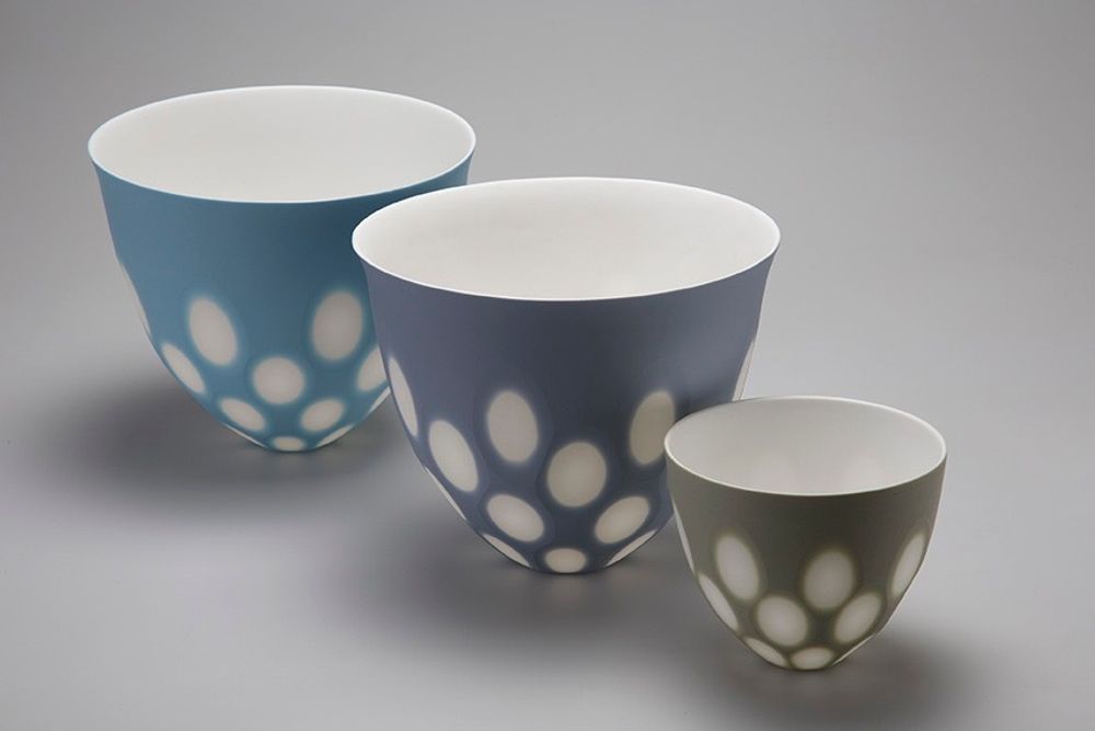 Ceramic - Space bowls, Edge vases and Shoal vases - SASHA WARDELL