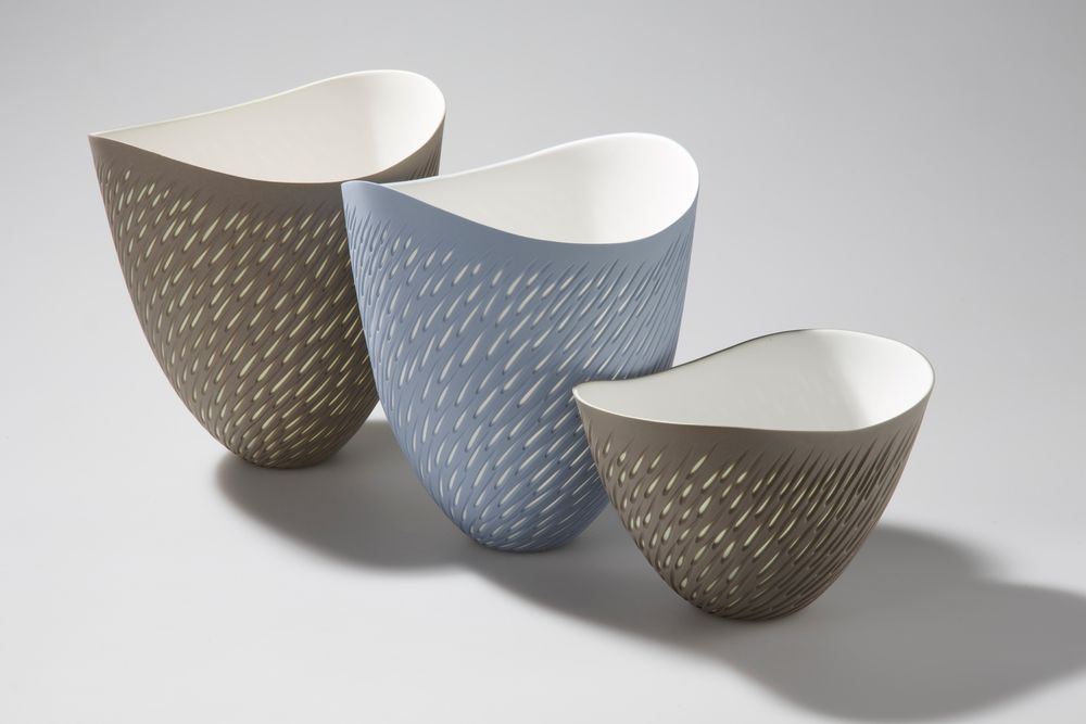Céramique - Shoal Vases and bowl - SASHA WARDELL