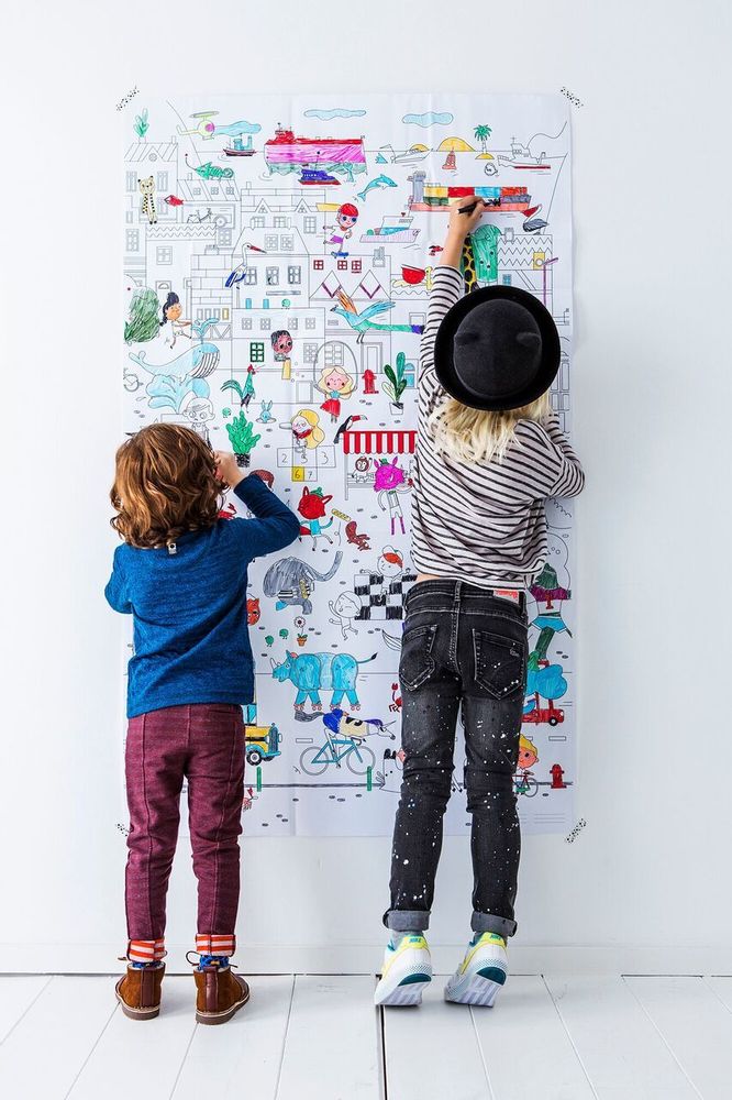 Children's arts and crafts - Giant colouring pictures - MAKII