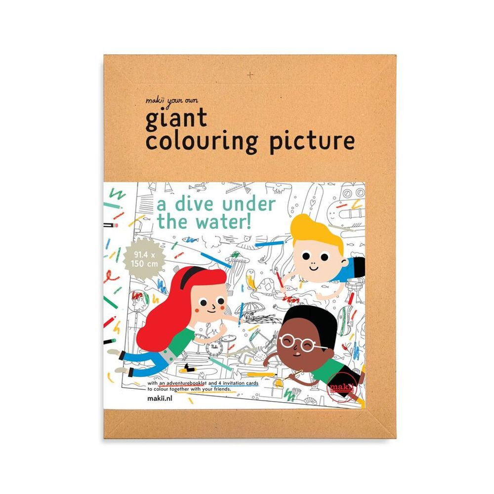 Children's arts and crafts - Giant colouring pictures - MAKII