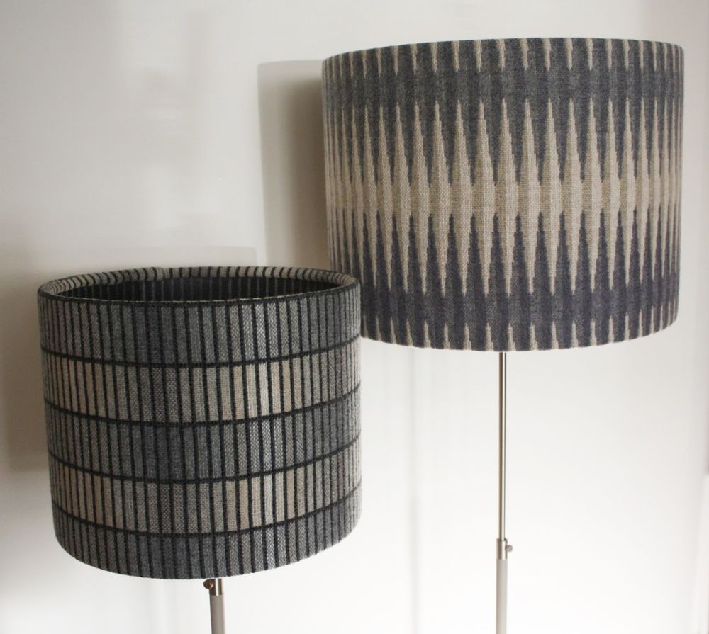 Objets design - Groove Grey Lampshade - CHALK WOVENS (UK) LTD