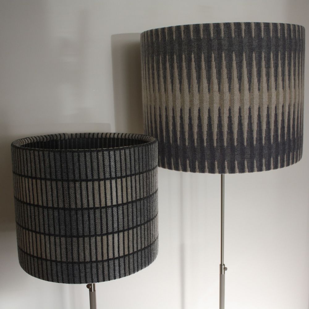 Objets design - Groove Grey Lampshade - CHALK WOVENS (UK) LTD