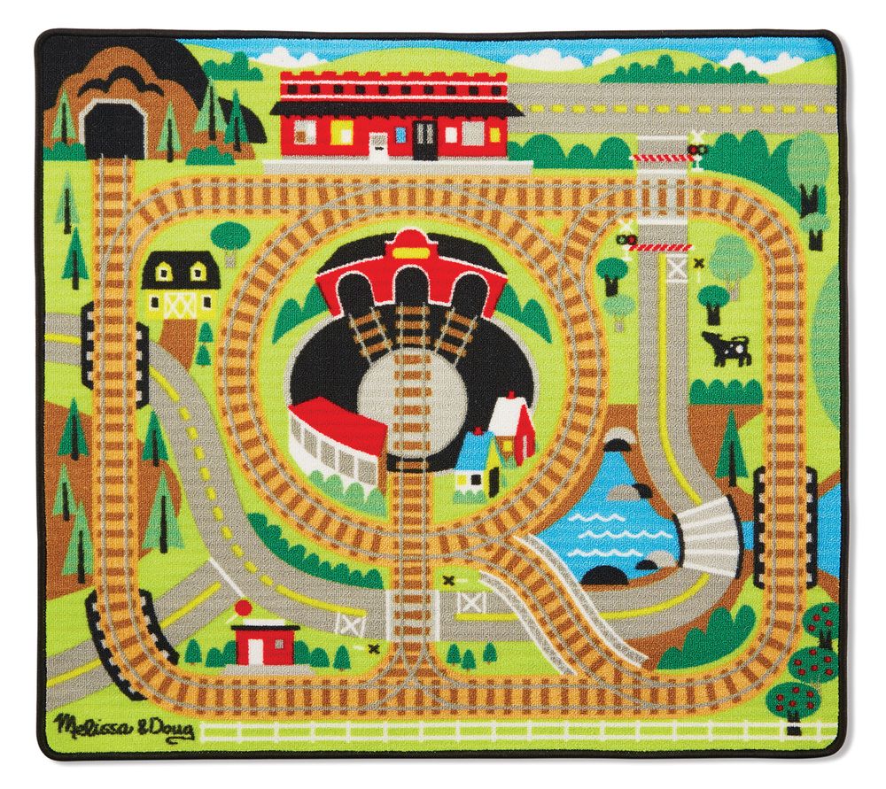 Children's decorative items - Train Rug - MELISSA & DOUG
