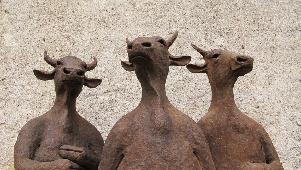 Sculptures, statuettes and miniatures - "Ancêtre" Vache - CAROLO SCULPTURE