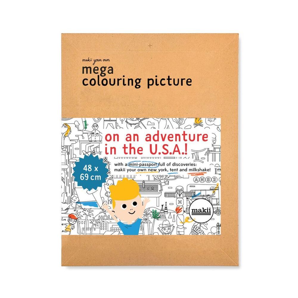 Loisirs créatifs pour enfant - Image de coloriage méga - MAKII