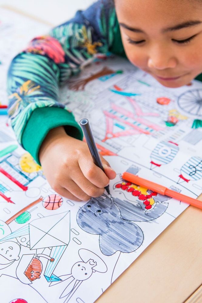 Loisirs créatifs pour enfant - Image de coloriage méga - MAKII