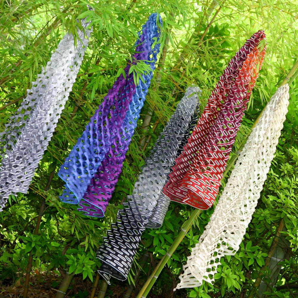 Rideaux et voilages - "ORIGAMI", Foulard en Soie, Rideau en Coton Bio - KEIKO KUROISHI