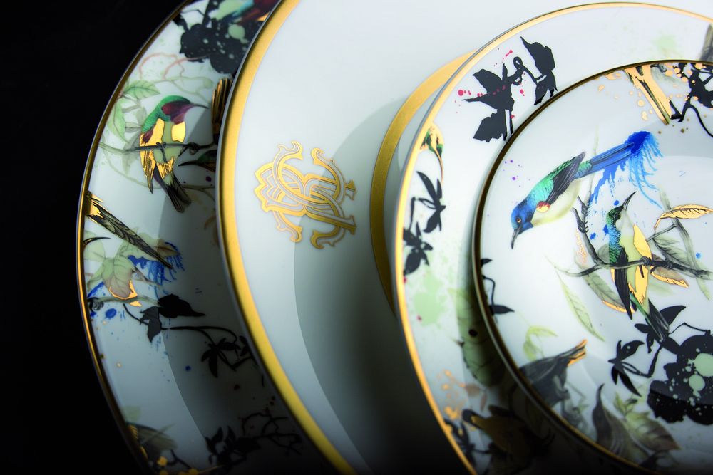 Formal plates - GARDEN'S BIRDS - ROBERTO CAVALLI HOME LUXURY TABLEWARE