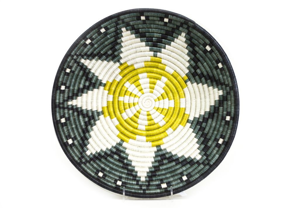 Decorative objects - Greenery / Grey Green Rwandan Basket - DO NOT USE - ALL ACROSS AFRICA