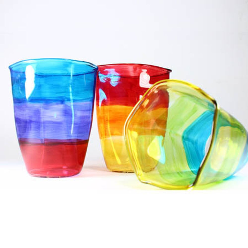 Glass - COLORED Glasses - (Egypte) Cluster of Habitat Designers from Cairo - CREATIVE MEDITERRANEAN