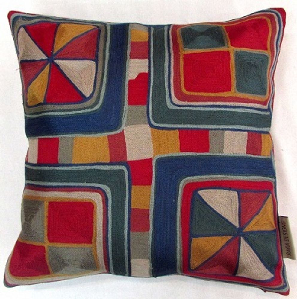 Cushions - Embroidered cushions - NEERU KUMAR