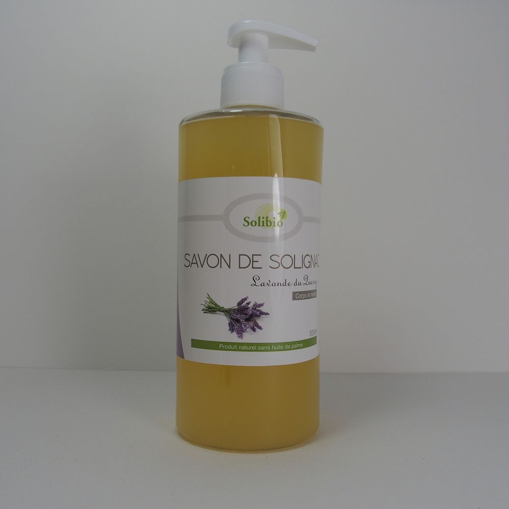 Savons - Savon de Solignac Lavande 500ml - SOLIBIO