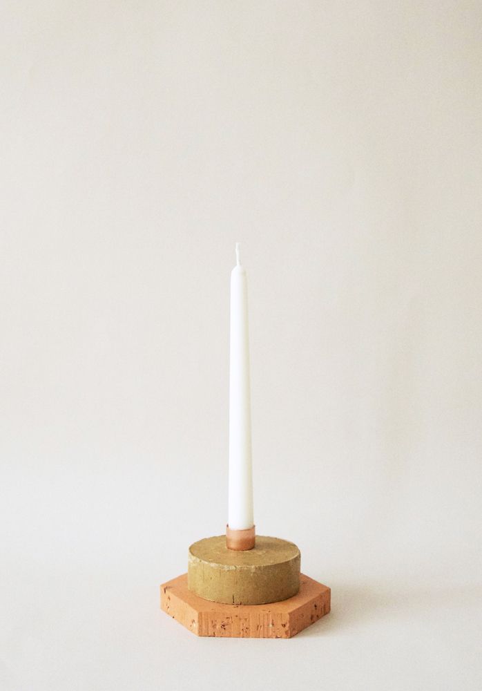 Decorative objects - Asymmetrical Candleholder Mi-cuit - BARBADINE DESIGN