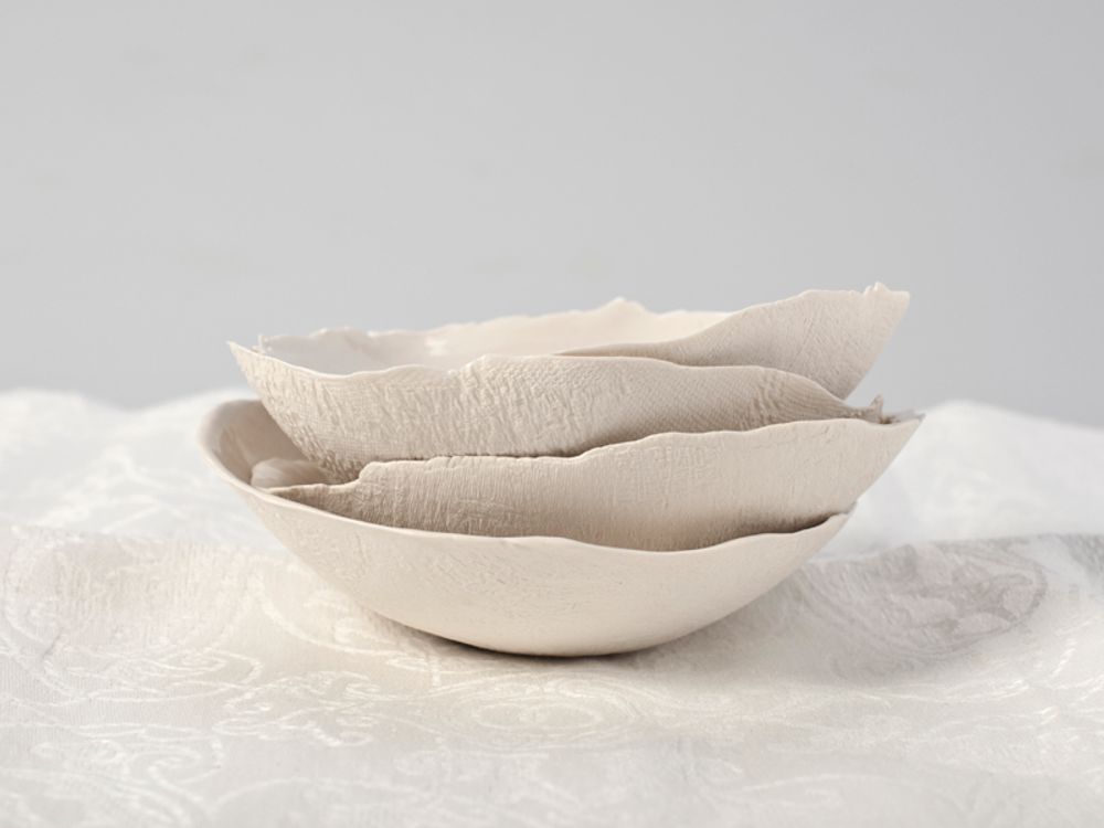 Céramique - JAQUARD - Porcelain, handmade with love - TEXTPOTERIE