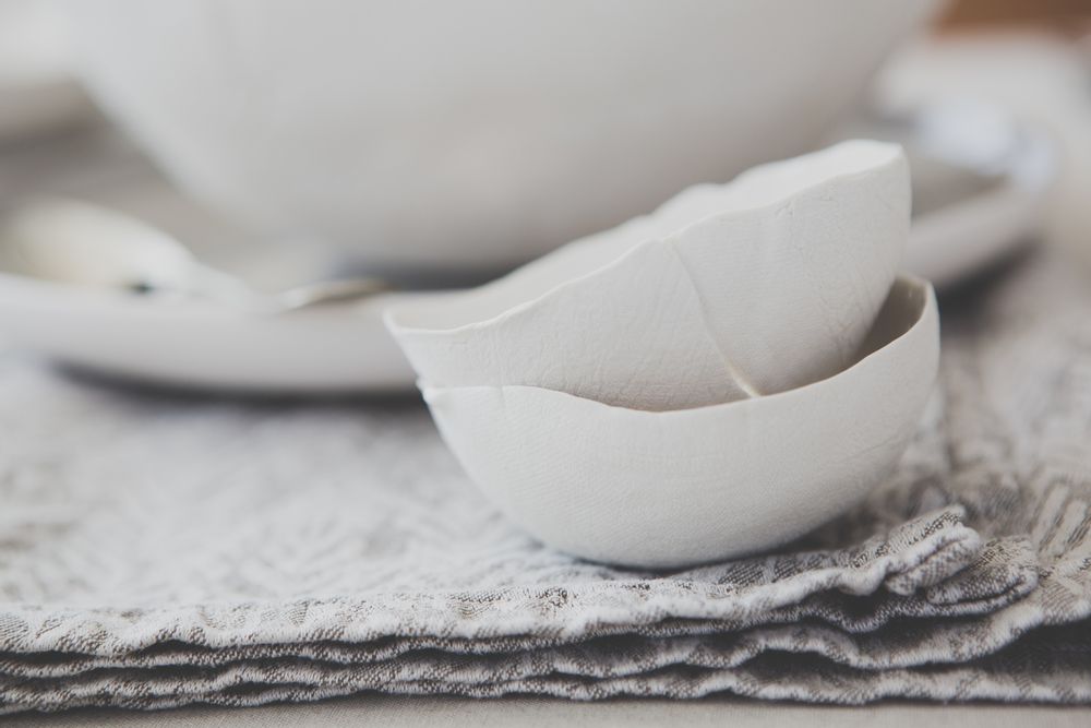 Céramique - JAQUARD - Porcelain, handmade with love - TEXTPOTERIE