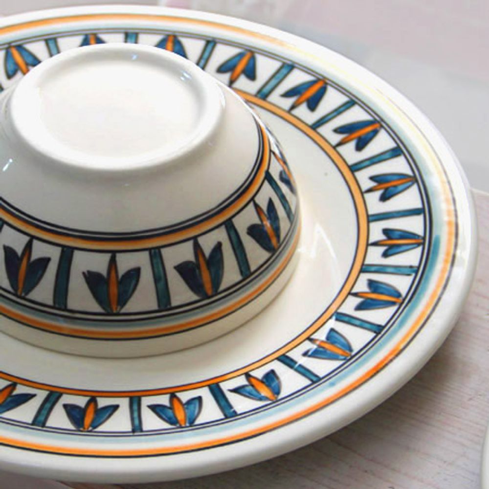 Assiettes au quotidien - COLLECTION Chemla - (Tunisie) Cluster Art de la Table de Nabeul - CREATIVE MEDITERRANEAN