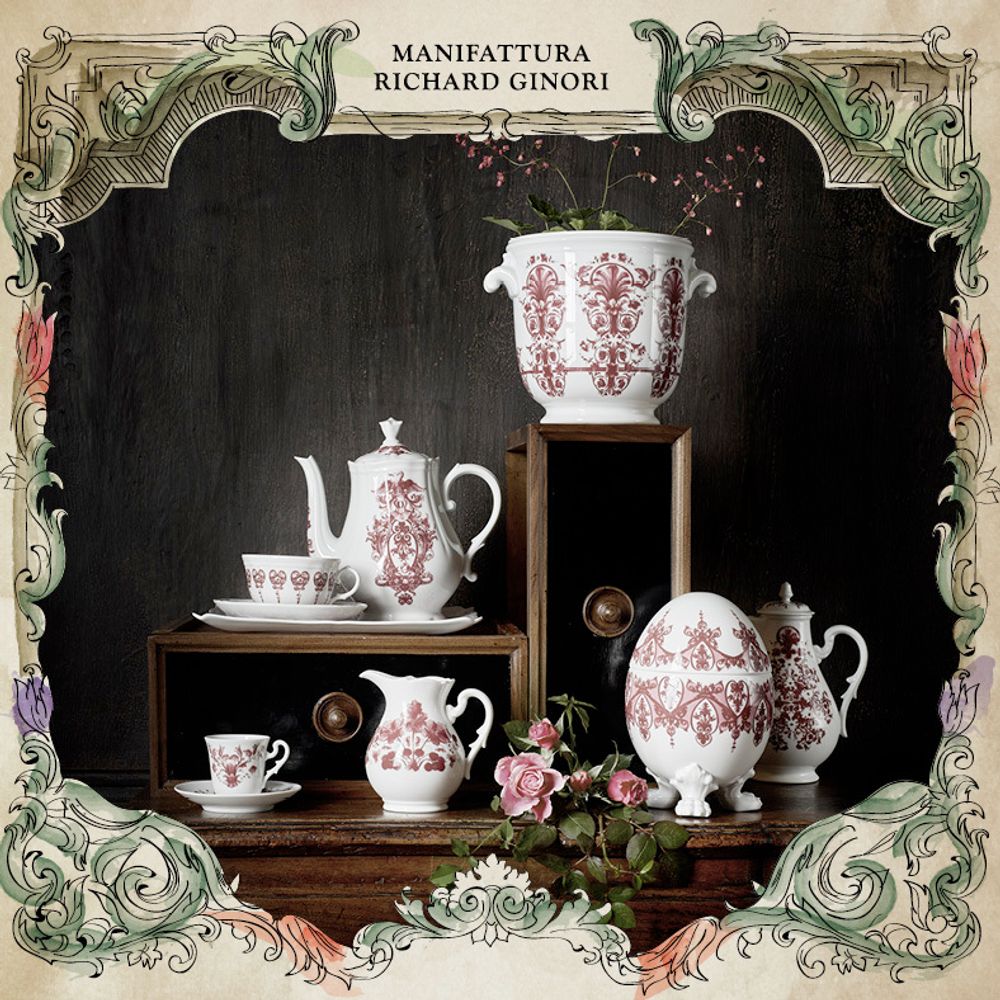 Pottery - Babele collection, Red - RICHARD GINORI 1735