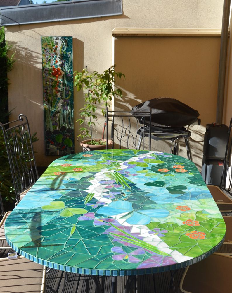 Objets personnalisables - Mosaiques - BLEU CITRON MOSAIQUES