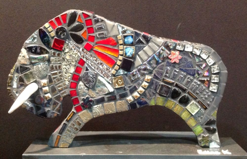 Objets personnalisables - Mosaiques - BLEU CITRON MOSAIQUES