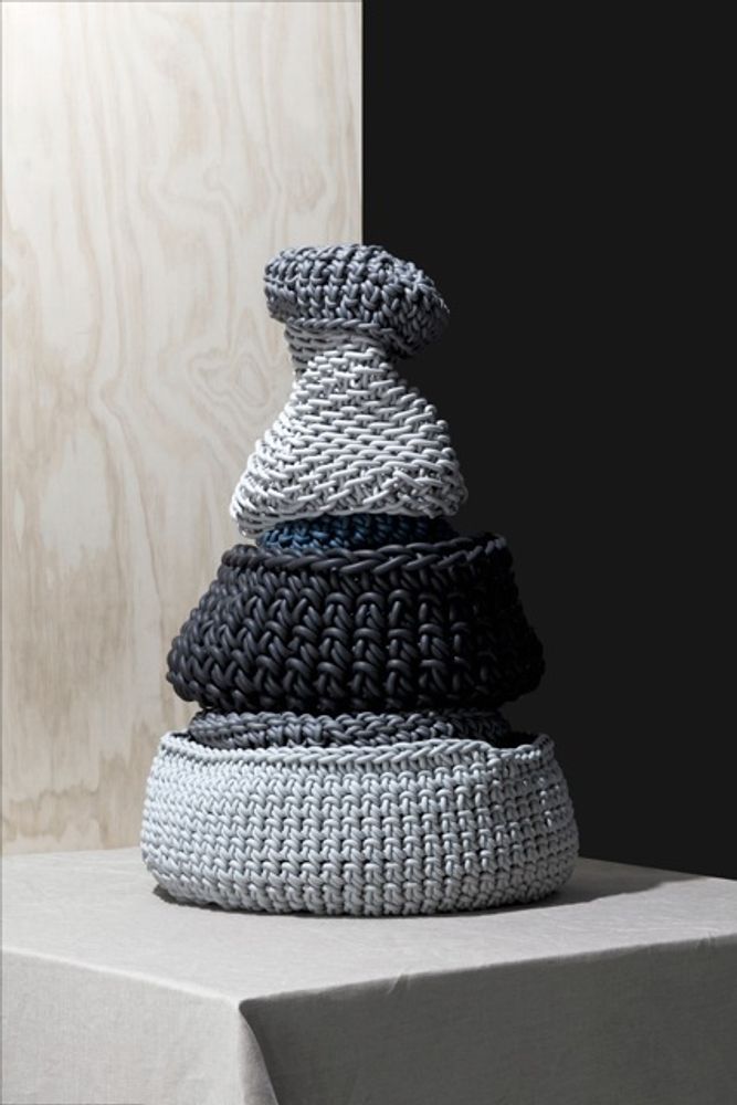 Design objects - Baskets in neoprene yarn - NEO DI ROSANNA CONTADINI