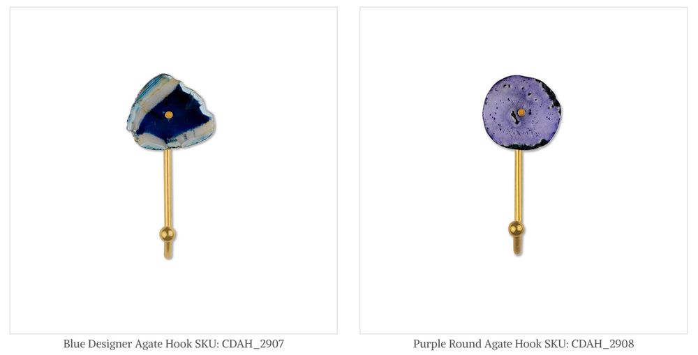 Other wall decoration - Agate Hook! - LUXURIOUS ARTS