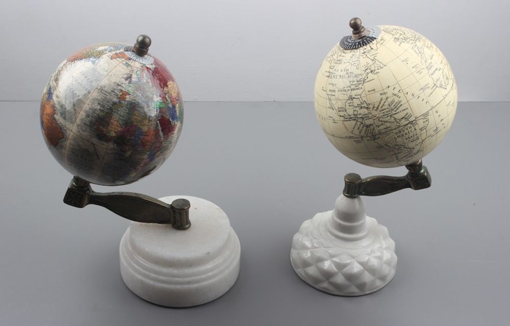 Decorative objects - GLOBES with MARBLE STAND - LUXURIOUS ARTS