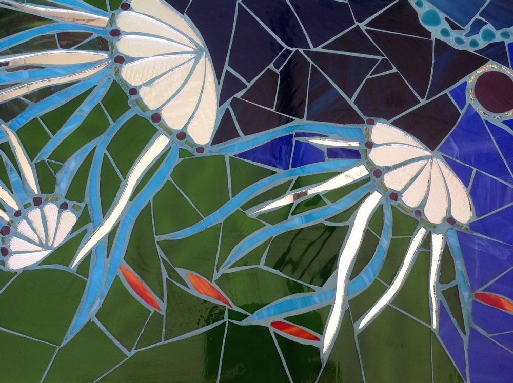 Other wall decoration - Tableaux chantiers et sculptures mosaique - BLEU CITRON MOSAIQUES