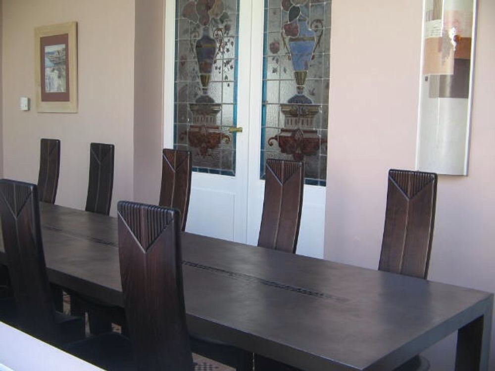 Tables Salle à Manger - Mobilier béton ciré et mosaique  - BLEU CITRON MOSAIQUES