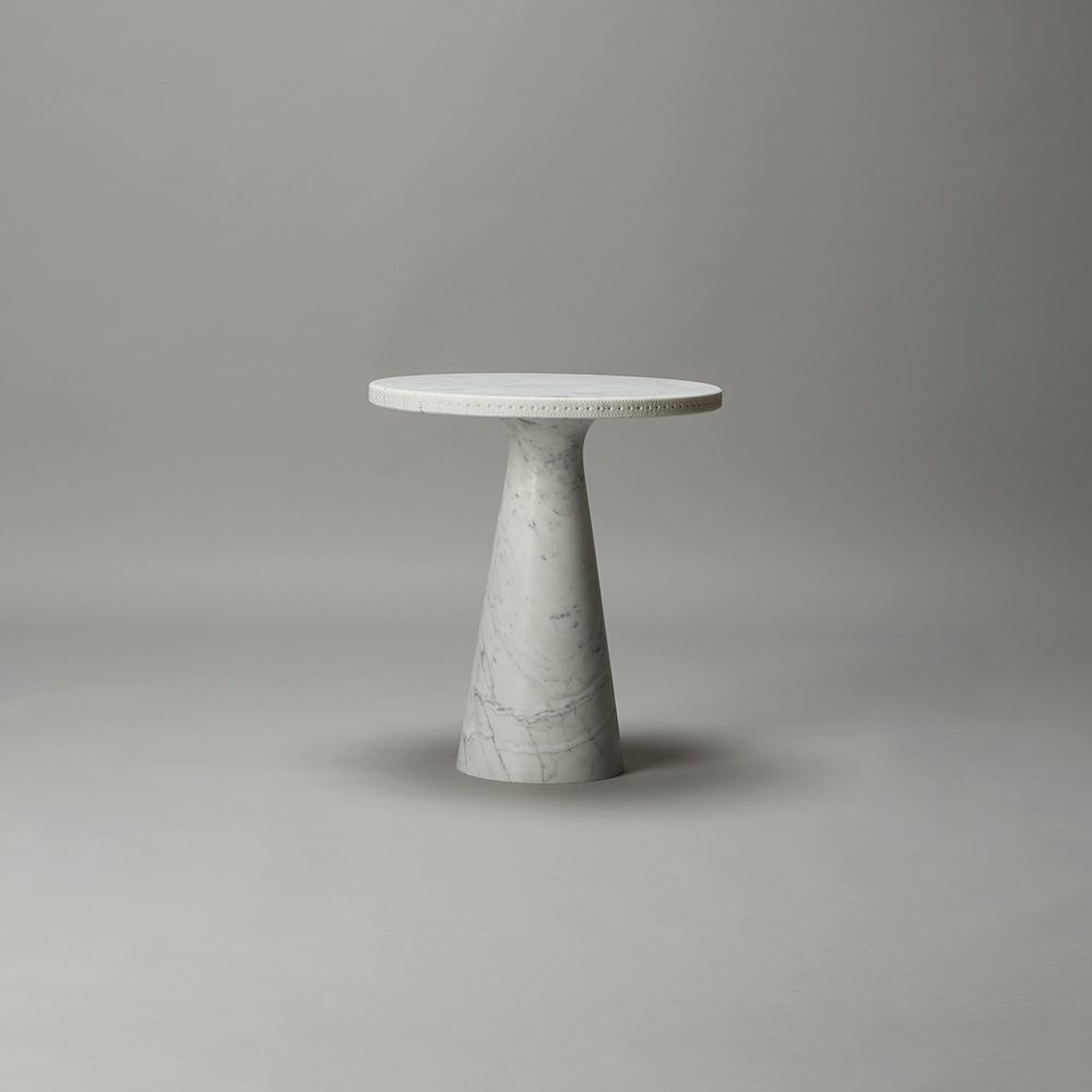 Tables Salle à Manger - Bethan Table d'appoint Brogue Gris - LAPICIDA