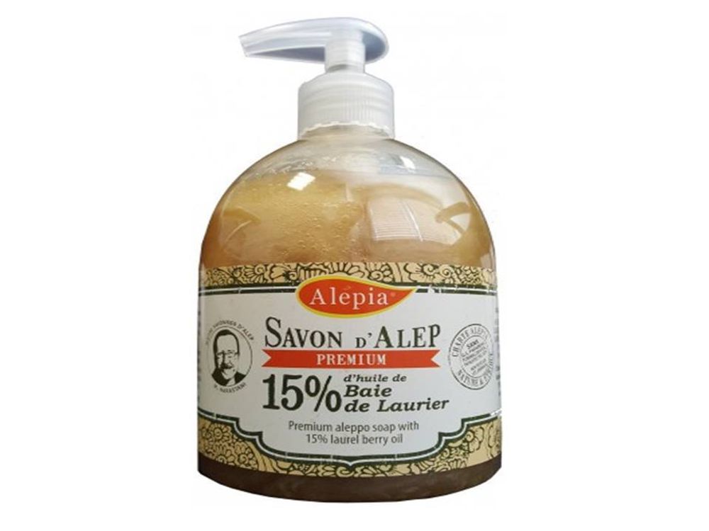 Savons - SAVON D'ALEP LIQUIDE PREMIUM 15% - ALEPIA