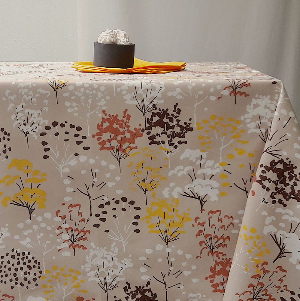 Linge de table textile - Nappes enduites - FLEUR DE SOLEIL