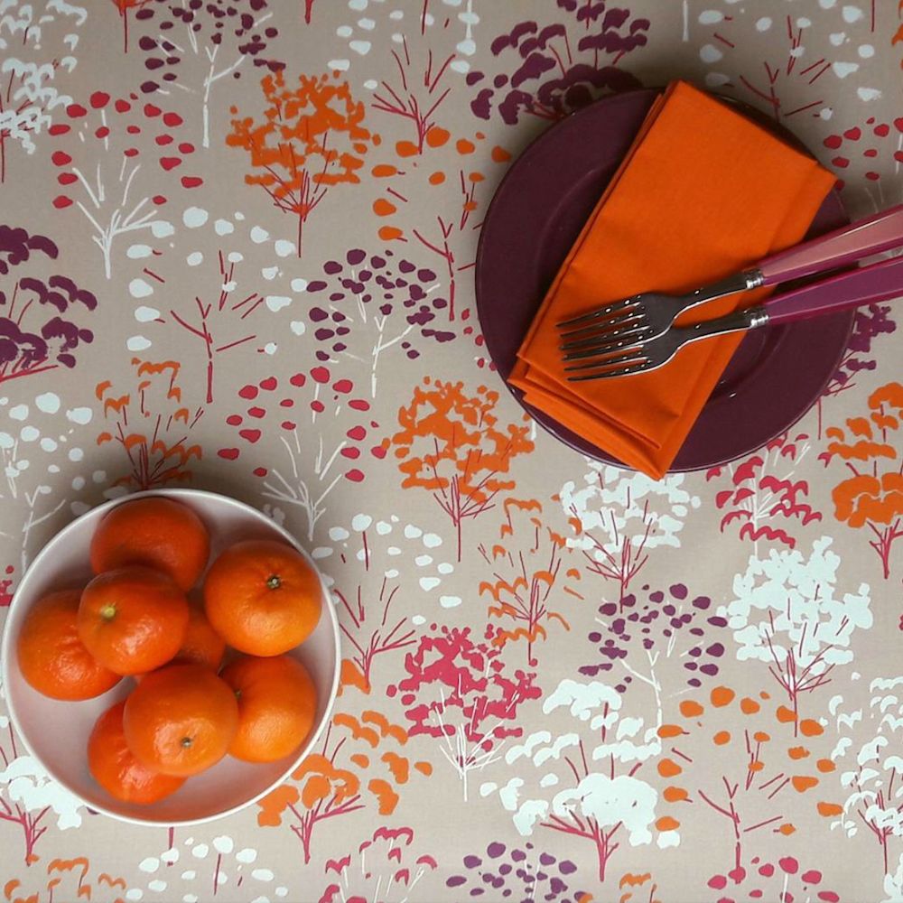 Linge de table textile - Nappes enduites - FLEUR DE SOLEIL
