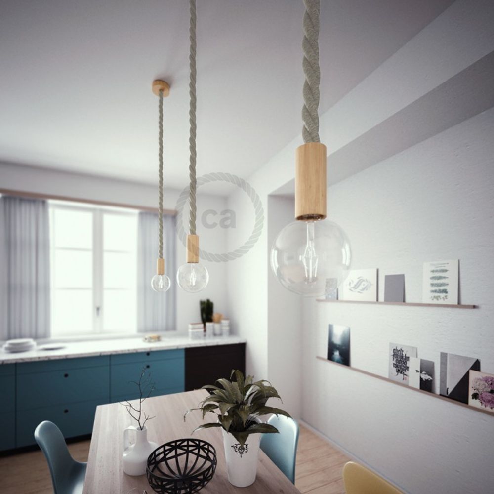 Hanging lights - Rope cables - CREATIVE-CABLES