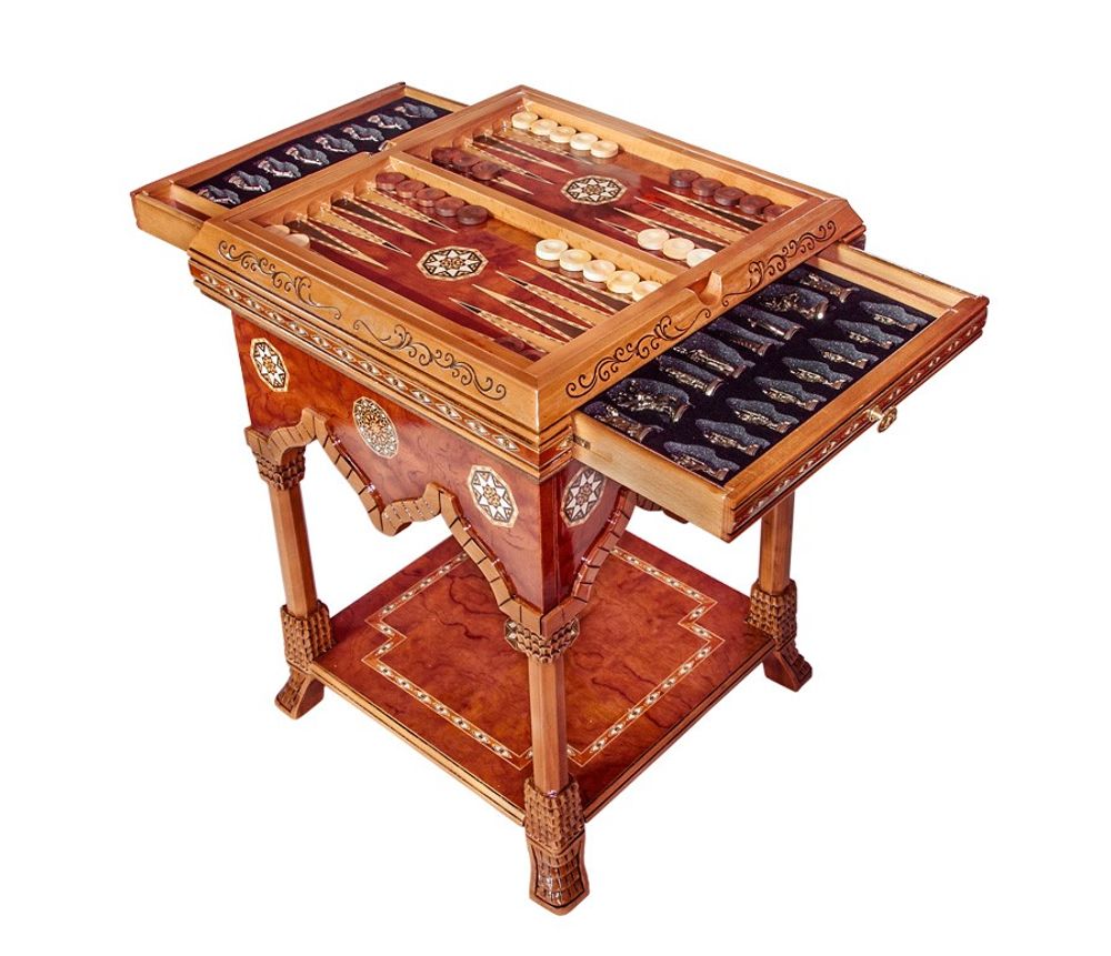 Cadeaux - ELEGANT OTTOMAN BACKGAMMON - HELENA WOOD ART