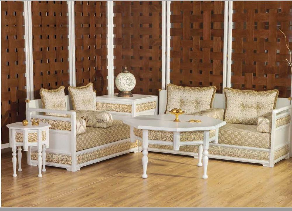 Chaises longues - ENSEMBLE DE SALON EN BOIS - HELENA WOOD ART