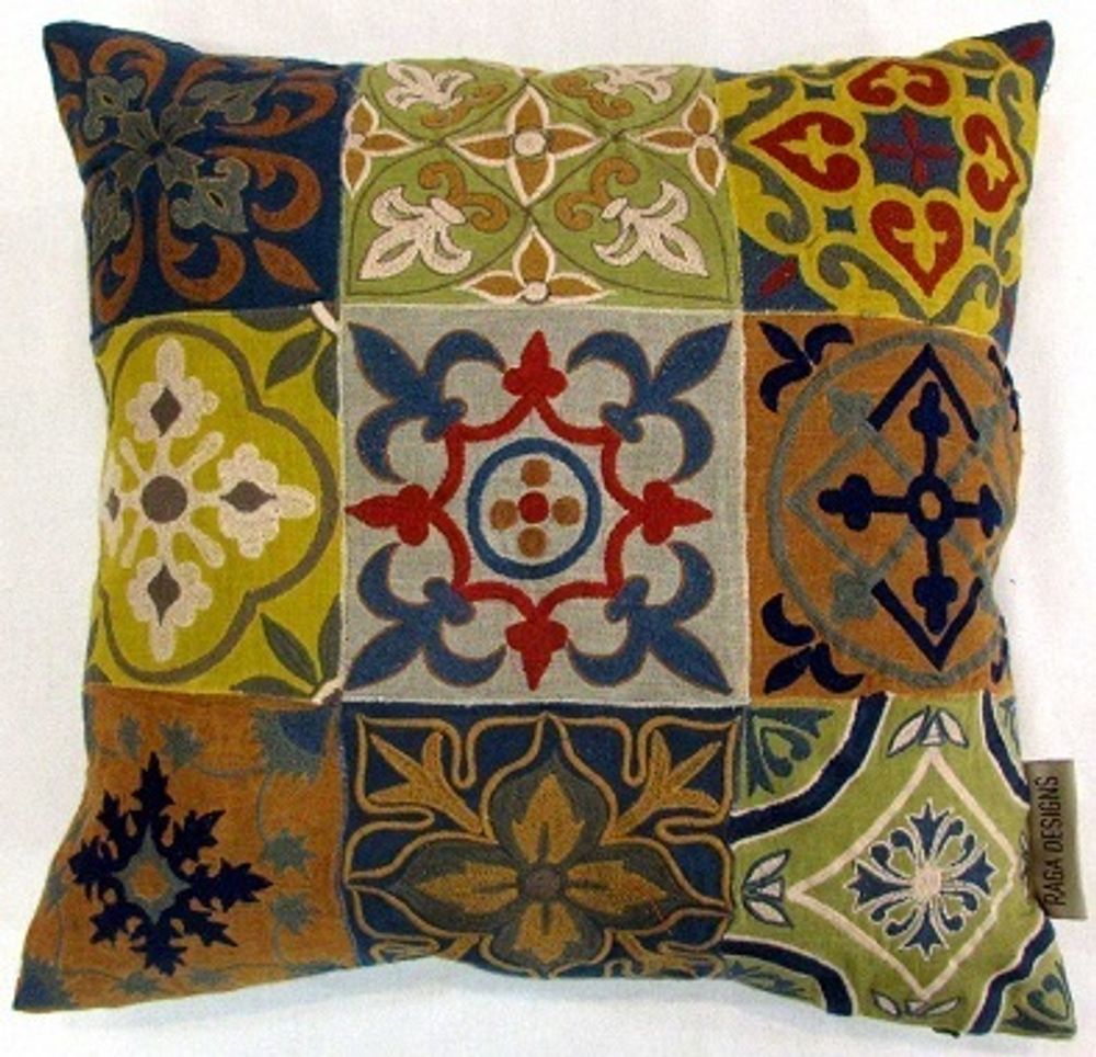 Cushions - Embroidered cushions - NEERU KUMAR