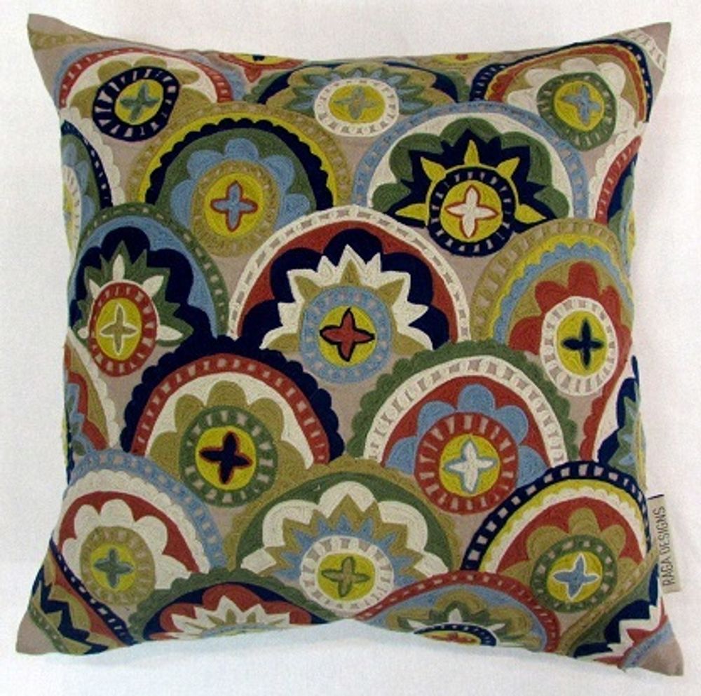 Cushions - Embroidered cushions - NEERU KUMAR
