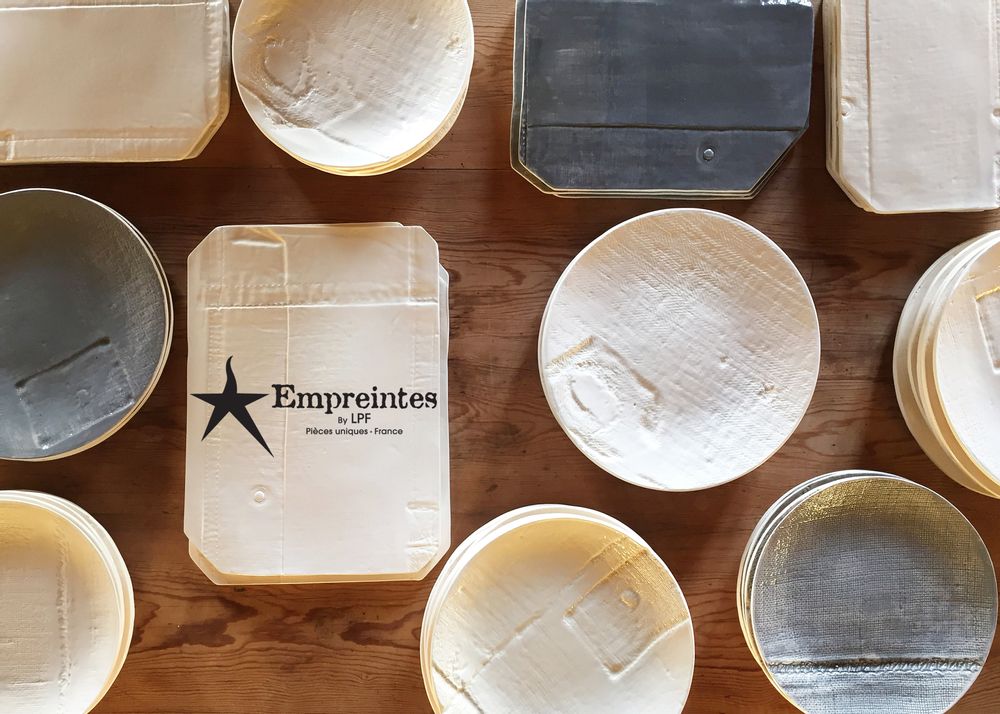 Formal plates - plates "Empreintes - LA P'TITE FABRIK