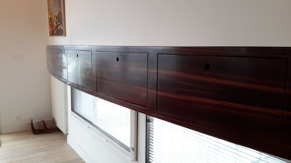 Console table - furniture in rosewood of india - SÉBASTIEN PANIS